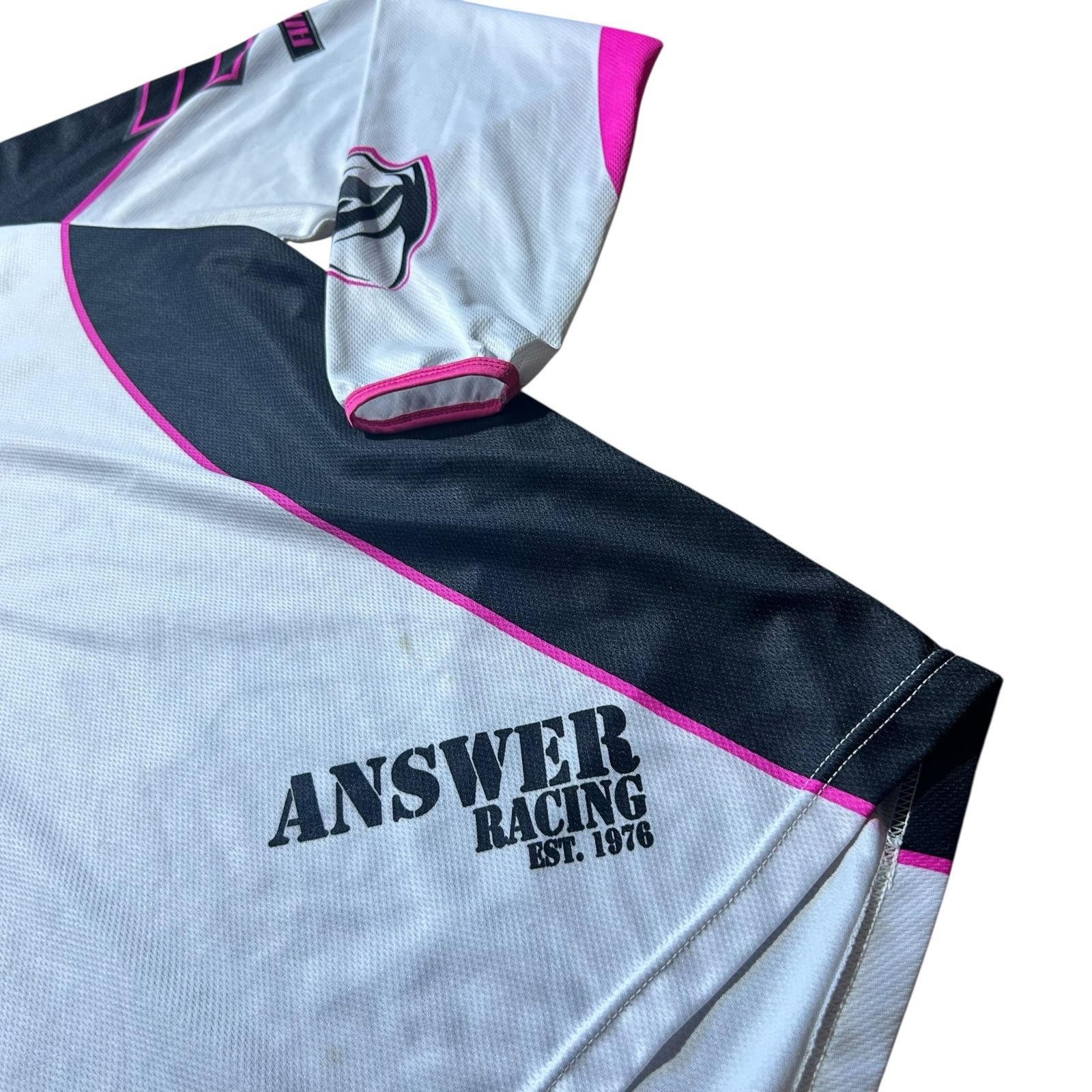Fox Racing × Yamaha Answer Racing Y2K Pink Black White MX Jersey Size L / US 10 / IT 46 - 3 Thumbnail