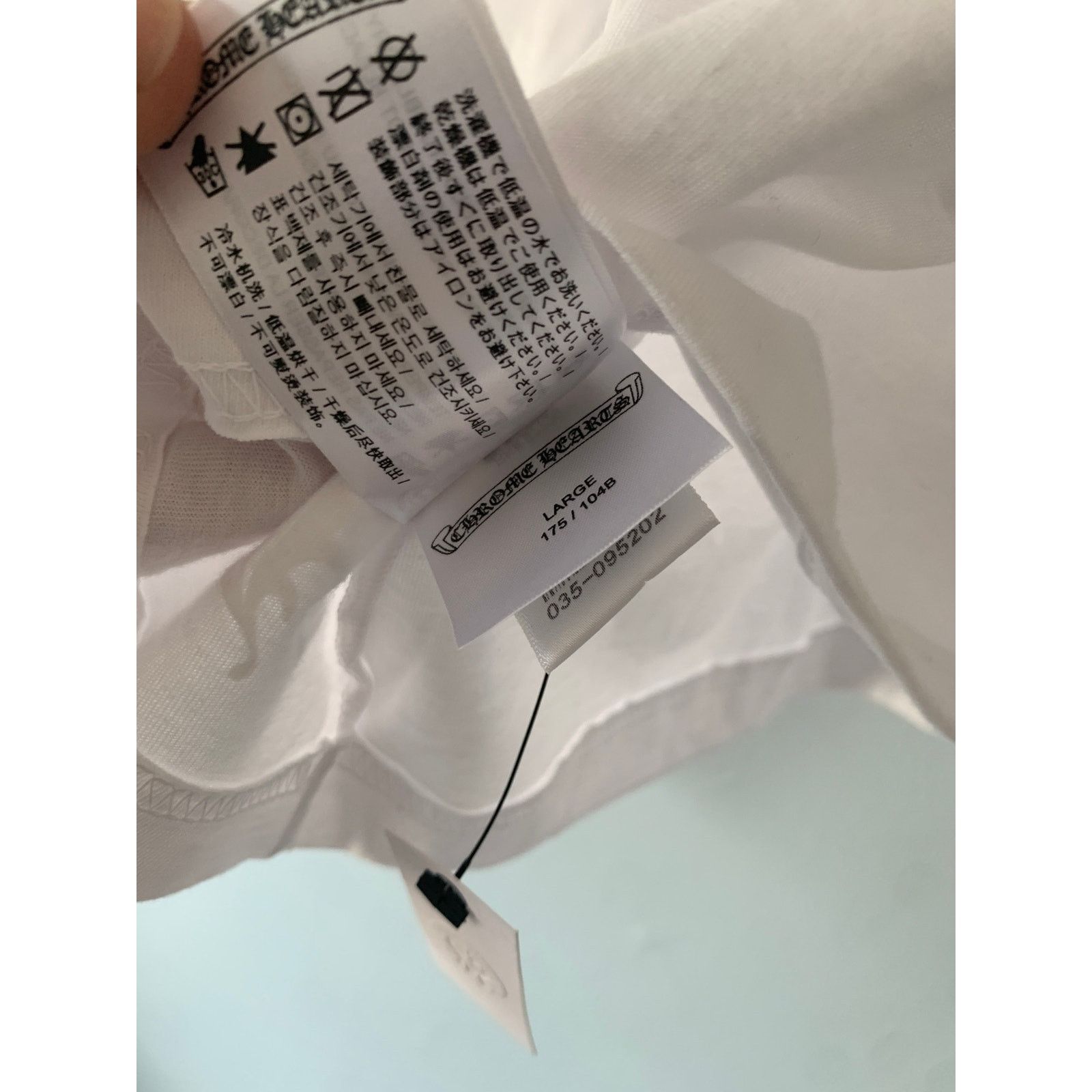 Chrome Hearts Chrome Hearts Long Sleeve Pocket Tee White Size Large NEW Size US L / EU 52-54 / 3 - 5 Thumbnail