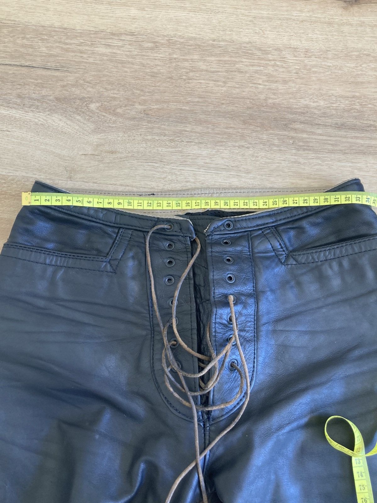 Other Vintage Custom Made Leather Pants Size 29" - 13 Thumbnail