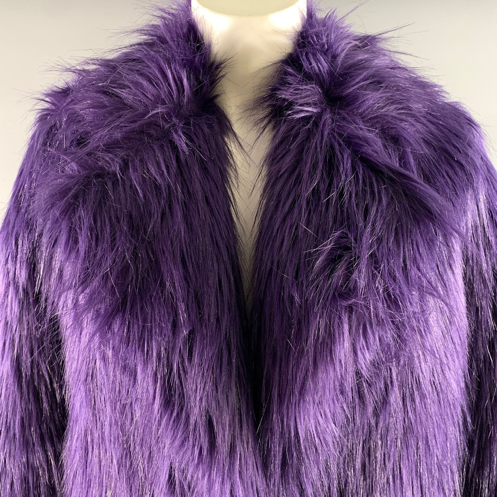 Michael Kors MICHAEL by MICHAEL KORS S Faux Fur Modacrylic Blend Coat Size S / US 4 / IT 40 - 2 Thumbnail