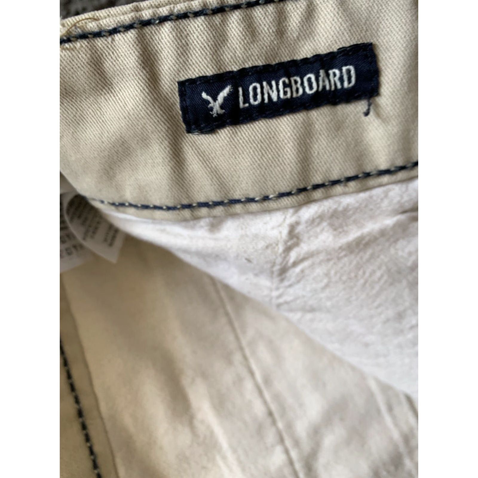 American Eagle Outfitters AMERICAN EAGLE Shorts Mens Casual Flat Front Size 26 Beige Classic Size US 26 / EU 42 - 5 Thumbnail