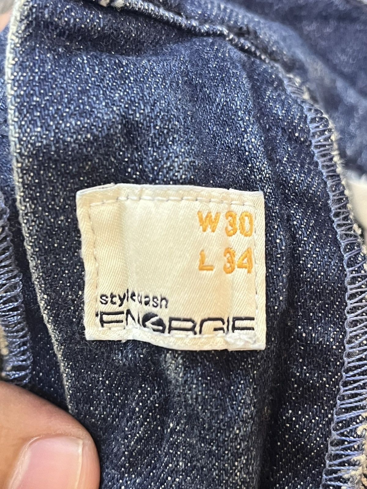Energie × Vintage Vintage Energie Cuff Fadef Slim Fit Denim Size US 31 - 10 Thumbnail