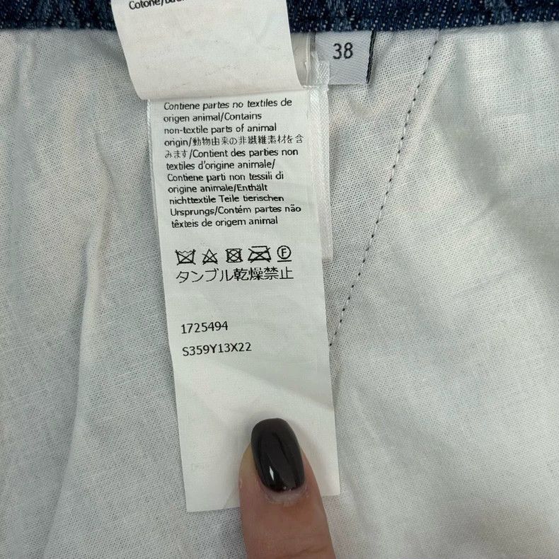 Loewe Loewe Washed blue full logo double leather label denim ski Size 25" / US 0 / IT 36 - 6 Thumbnail