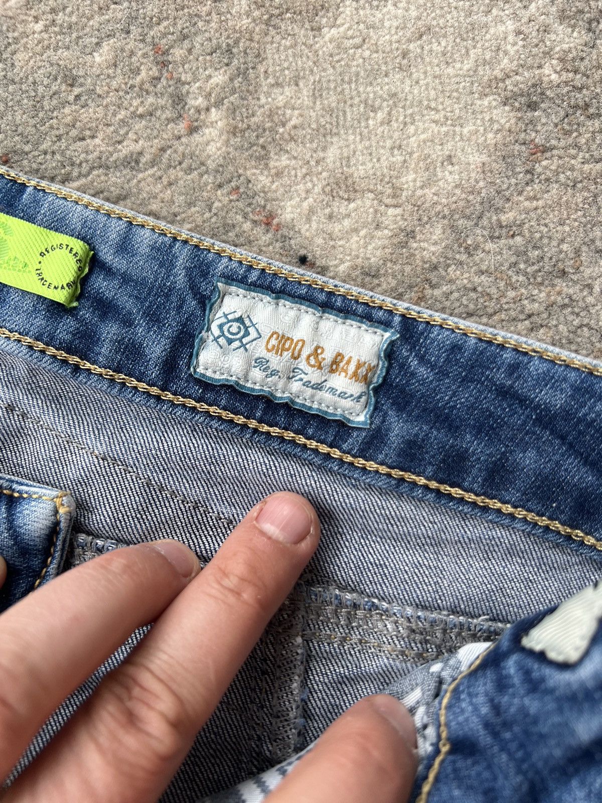 Japanese Brand × Vintage Cipo & Baxx Vintage Denim Pants Size US 33 - 6 Thumbnail