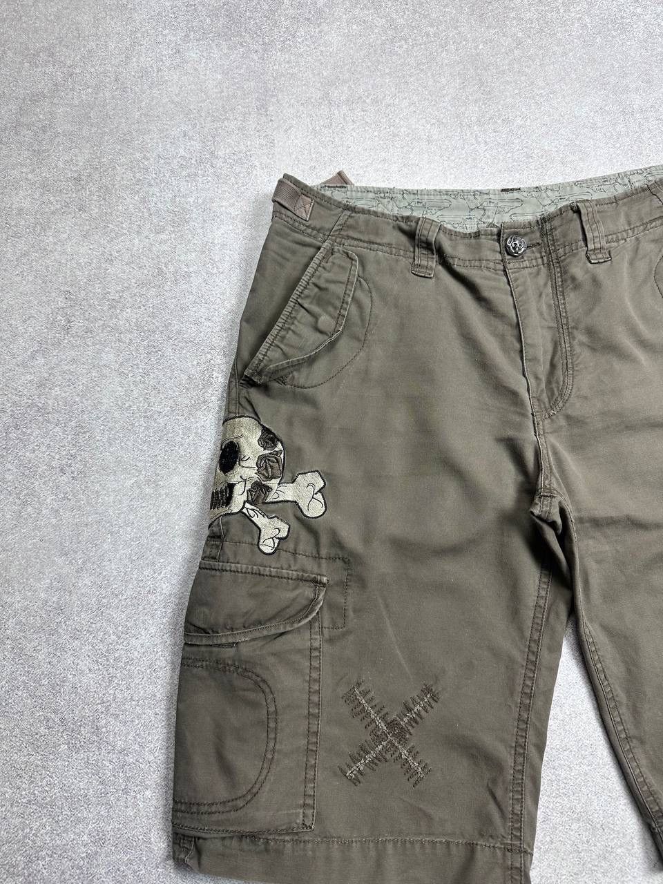 Japanese Brand Vintage De Puta Madre Crazy Embroidery Y2K Shorts Jorts 32/M Size US 32 / EU 48 - 2 Thumbnail