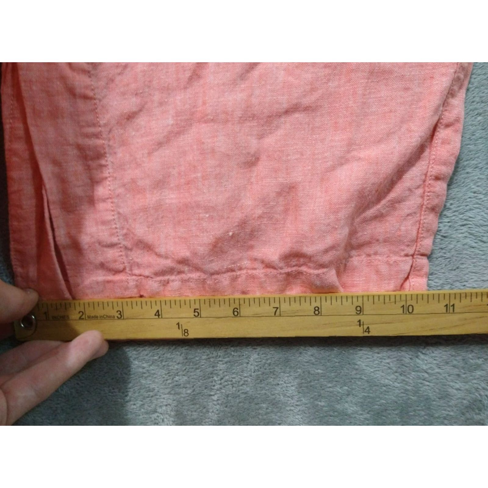 Athleta Athleta Pants Womens 12 Pink Linen Retreat High Rise Wide Leg Pull On Drawstring Size 34" / US 12 / IT 48 - 6 Thumbnail