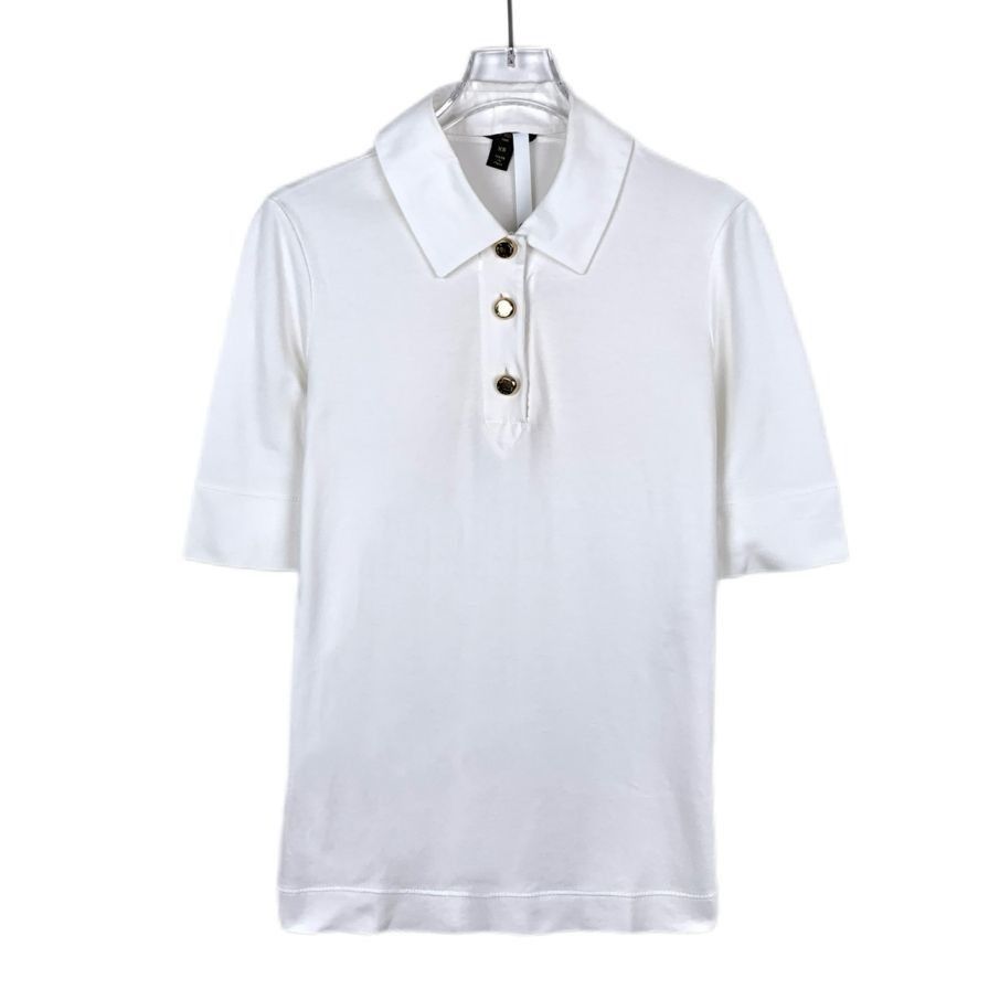 Louis Vuitton Louis Vuitton Logo-Embellished White Cotton Polo Shirt, Shor Size XS / US 0-2 / IT 36-38 - 1 Thumbnail