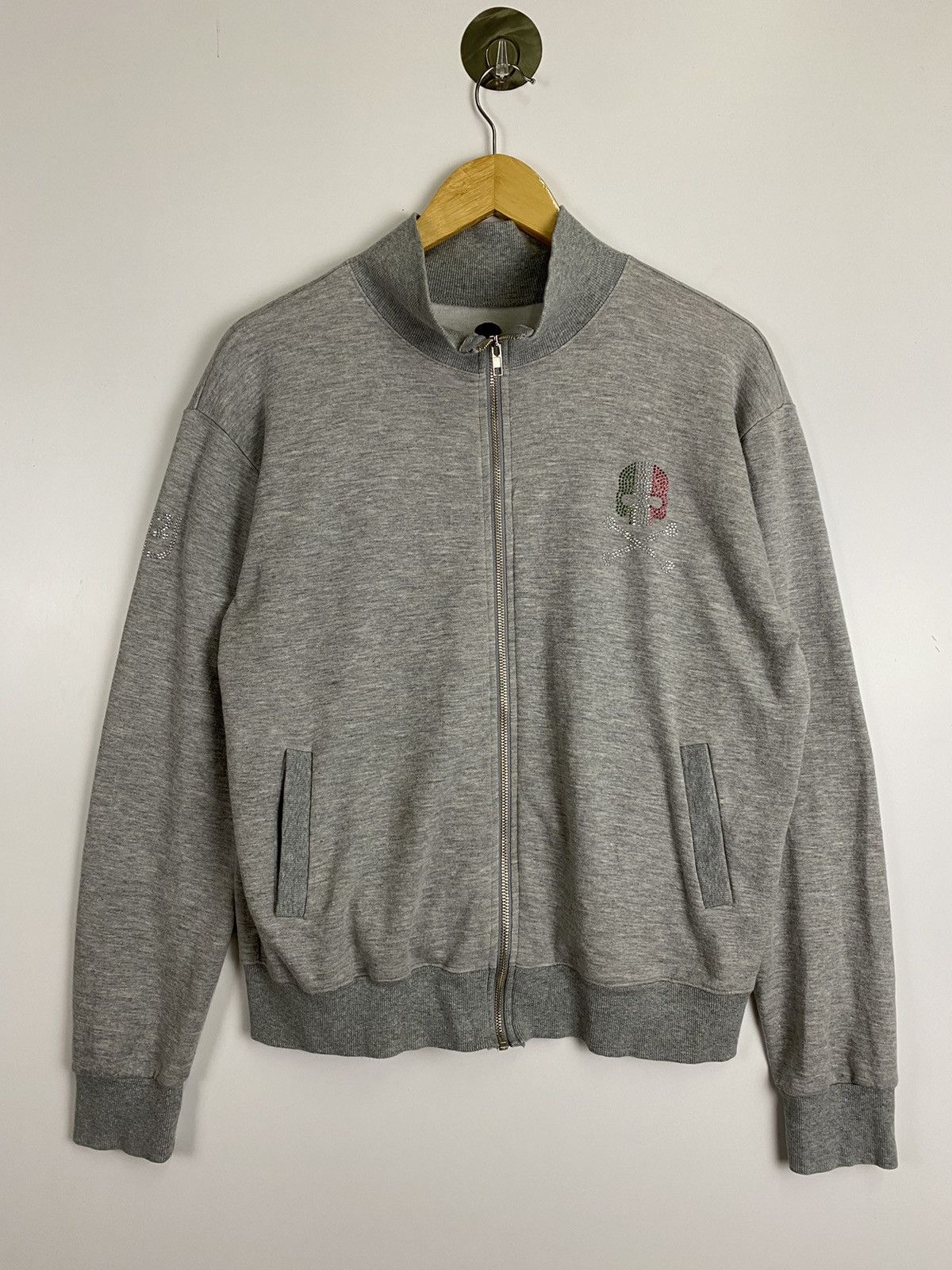 image of Hydrogen Italy x Vintage Hydrogen Sweater Zipper in Grey, Men's (Size Small)