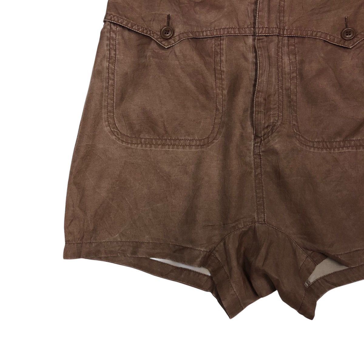 Japanese Brand 📌Rich Brown Vintage Short Pants Sunaokuwahara Issey Miyake Size 30" / US 8 / IT 44 - 5 Thumbnail