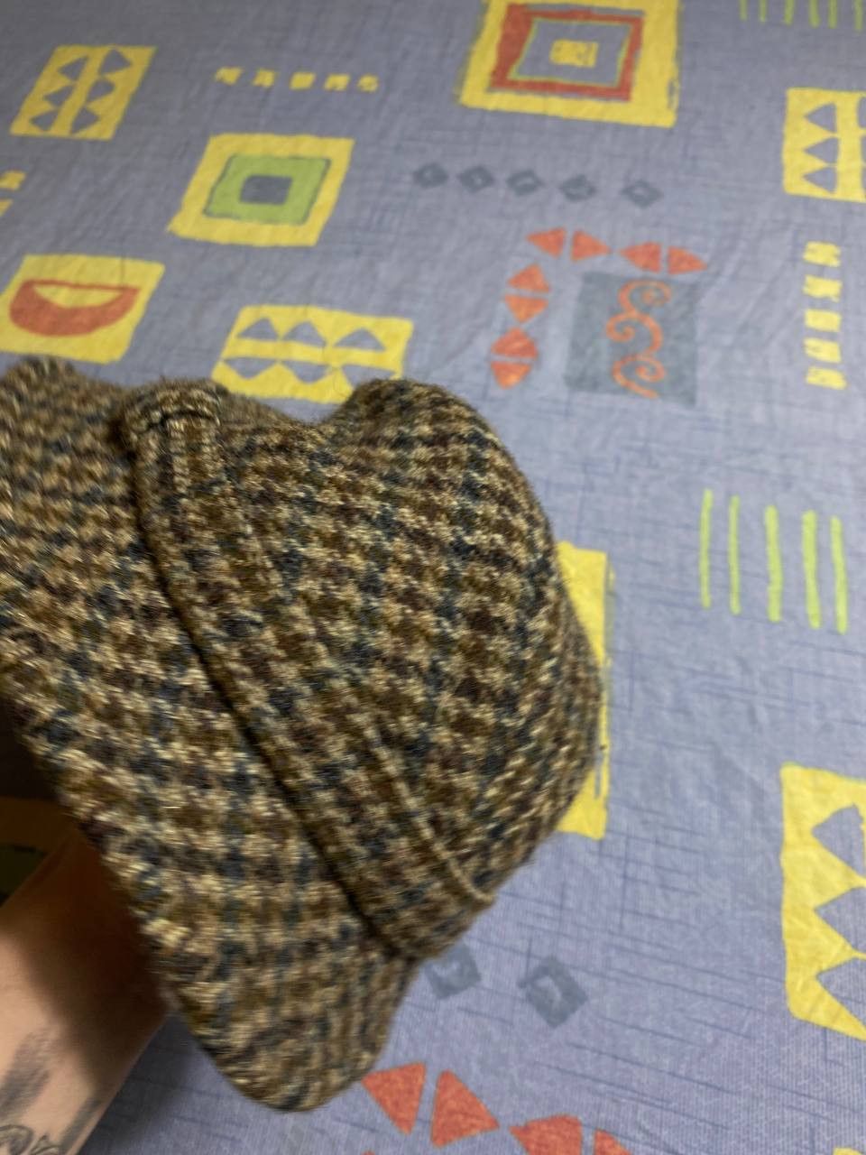 Harris Tweed × Vintage Harris Tweed cap hat Size ONE SIZE - 13 Thumbnail