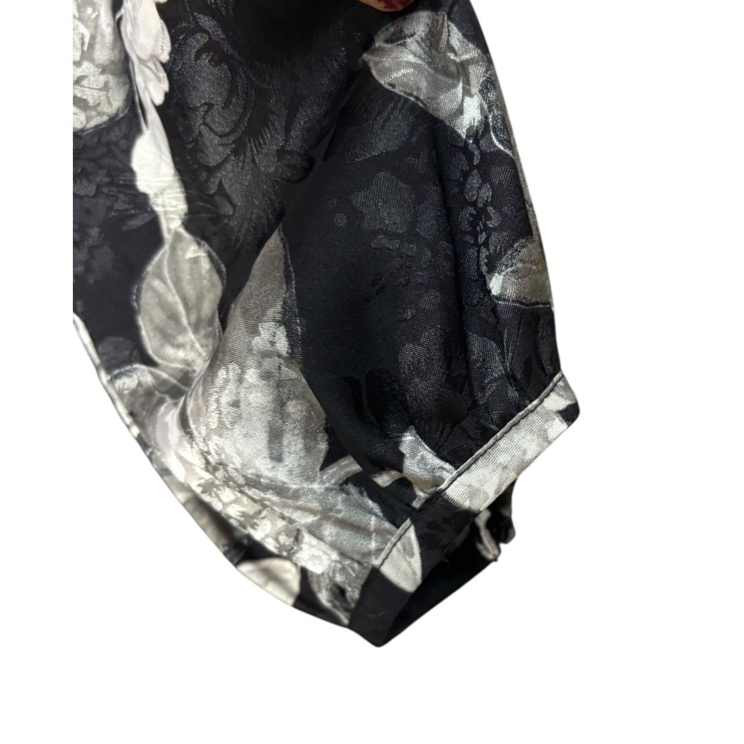 Calvin Klein Calvin Klein Printed Midi Tiered Dress, Black/Silver, Sz. 10 Size M / US 6-8 / IT 42-44 - 8 Thumbnail