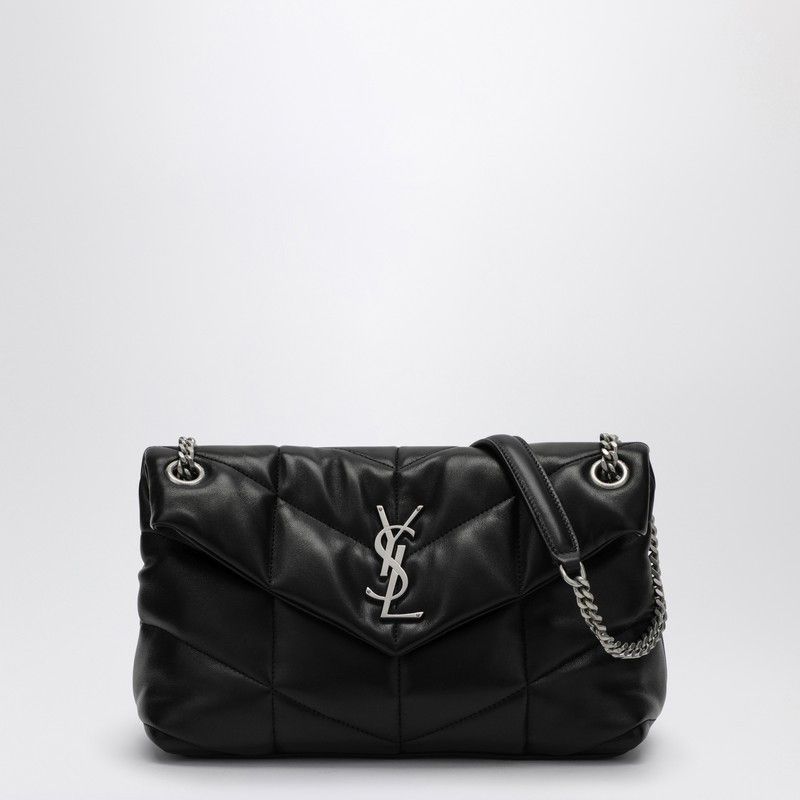 Saint Laurent Paris Saint Laurent Small Black Loulou Puffer Bag Size ONE SIZE - 1 Thumbnail