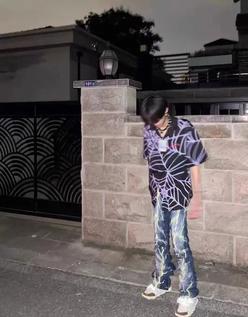 VIBE Retro thunder 3D rendering pleated hip hop patchwork jeans Size US 30 / EU 46 - 4 Thumbnail