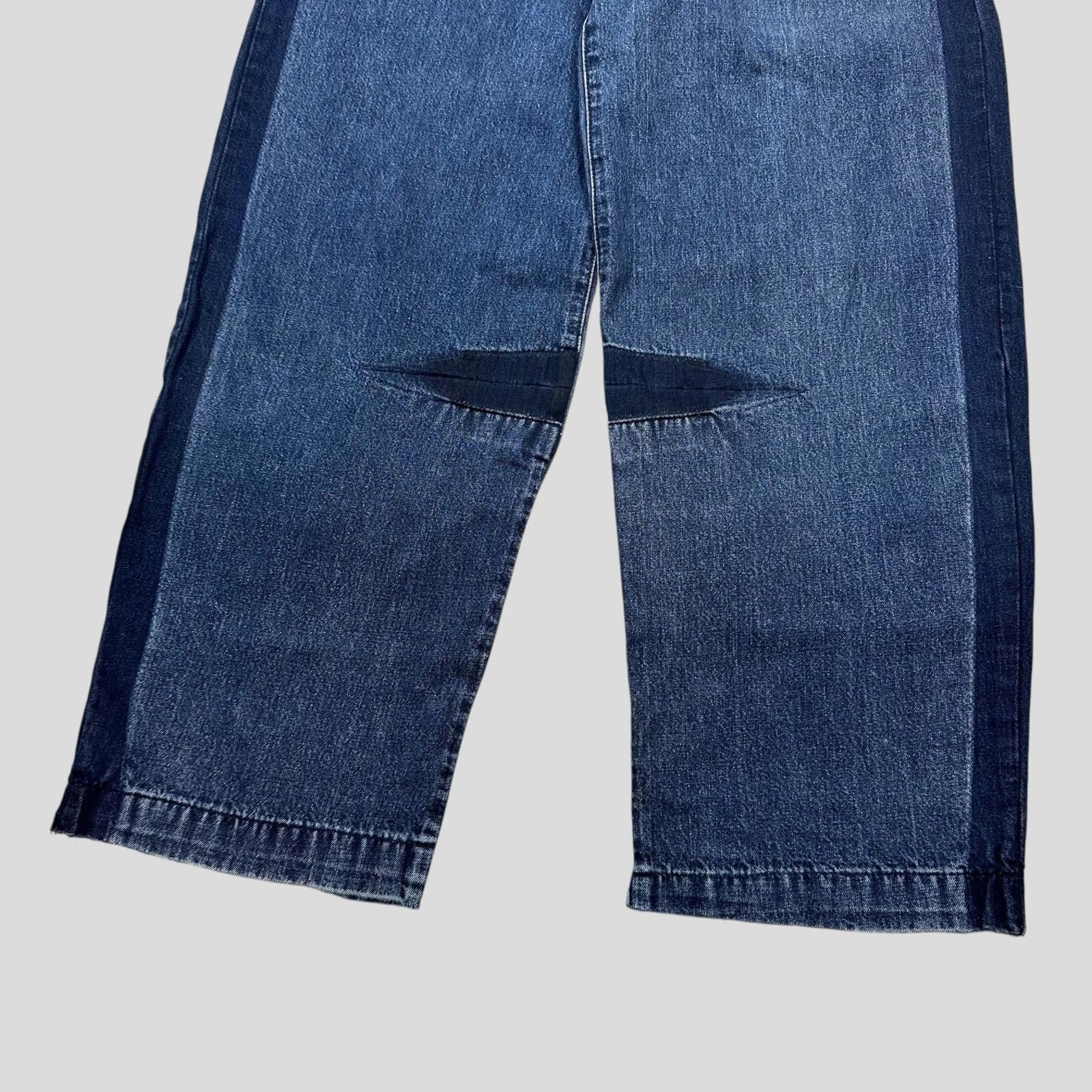 Yohji Yamamoto Y’s by Yohji Yamamoto SS05 Baggy Contrast Denim Jeans 30-32 Size US 31 - 5 Thumbnail