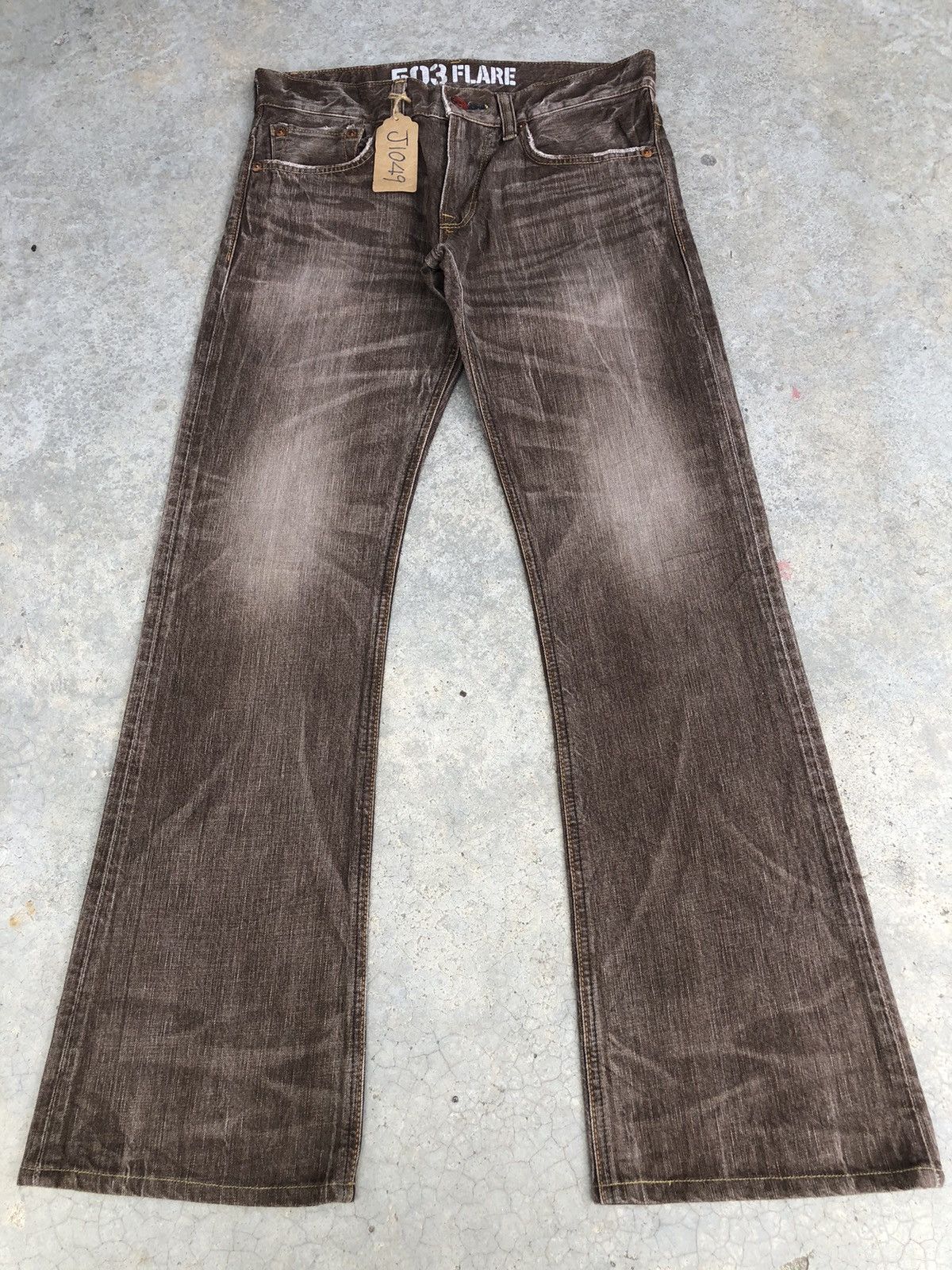 Edwin Japanese Edwin Flared Jeans Distressed Jeans Size US 32 / EU 48 - 1 Thumbnail