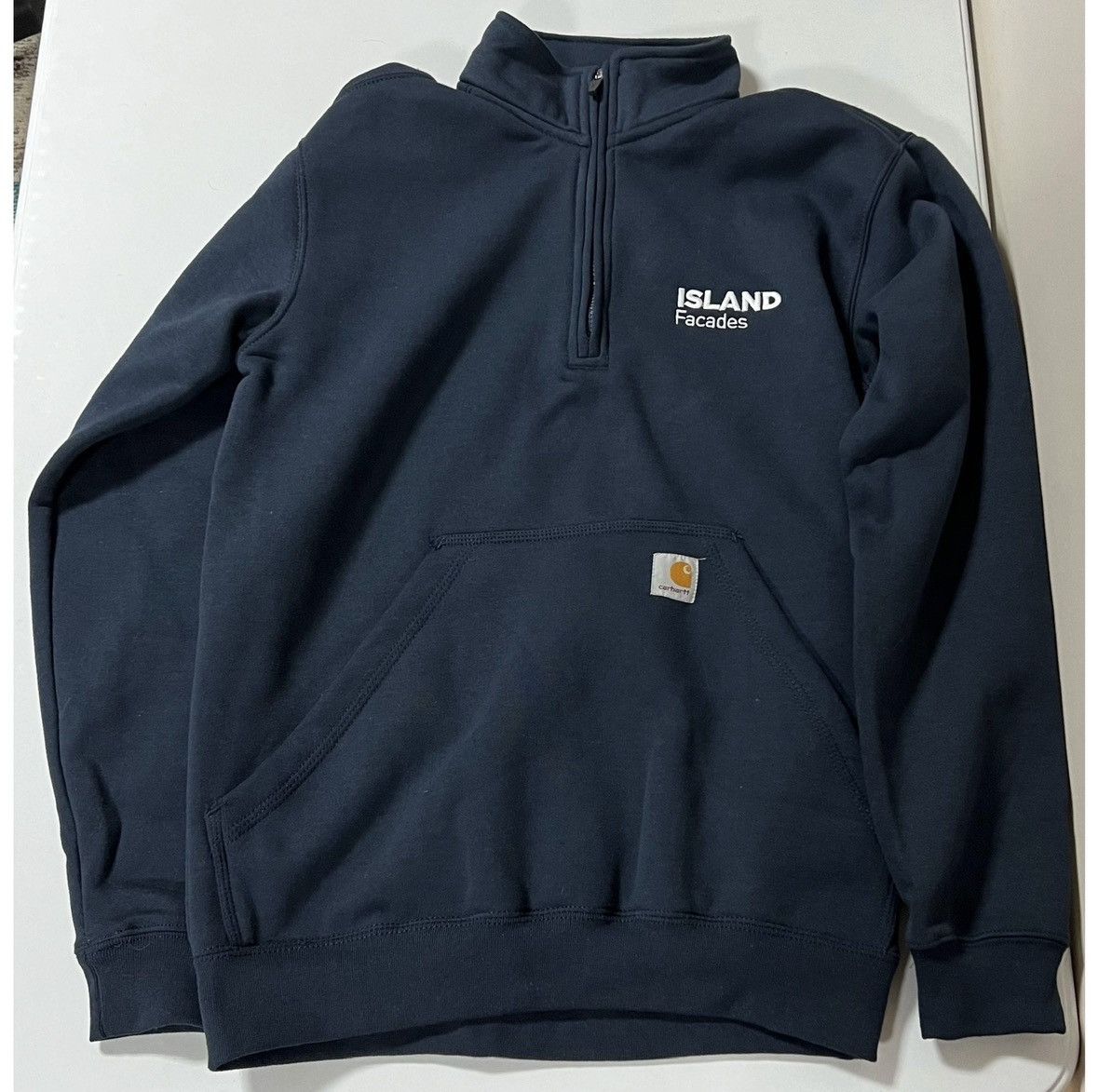 Carhartt Carhartt Blue ‘Island Facades’ Quarter-Zip Sweatshirt Size S Size US S / EU 44-46 / 1 - 2 Thumbnail