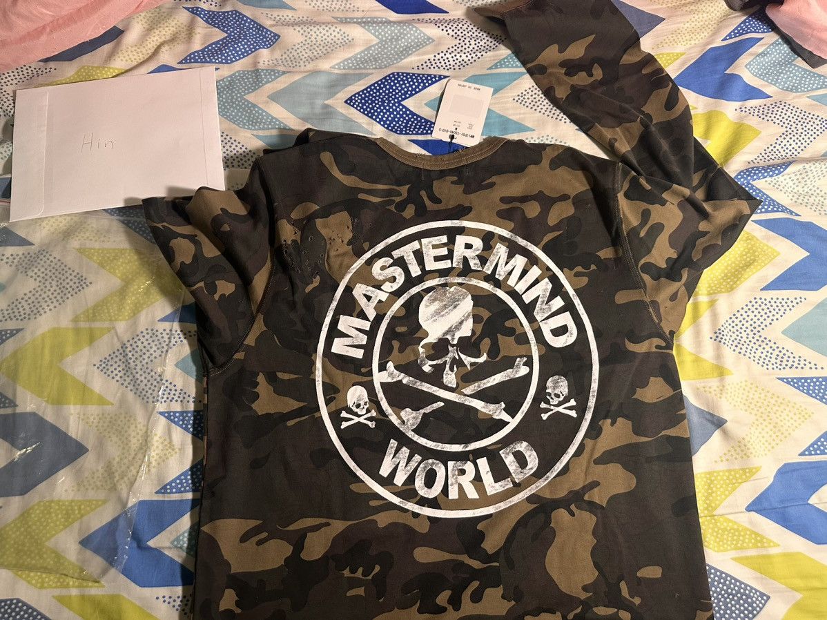 Mastermind World Mastermind WORLD 17SS Damaged Camo Long Sleeve Tee Size US M / EU 48-50 / 2 - 3 Thumbnail
