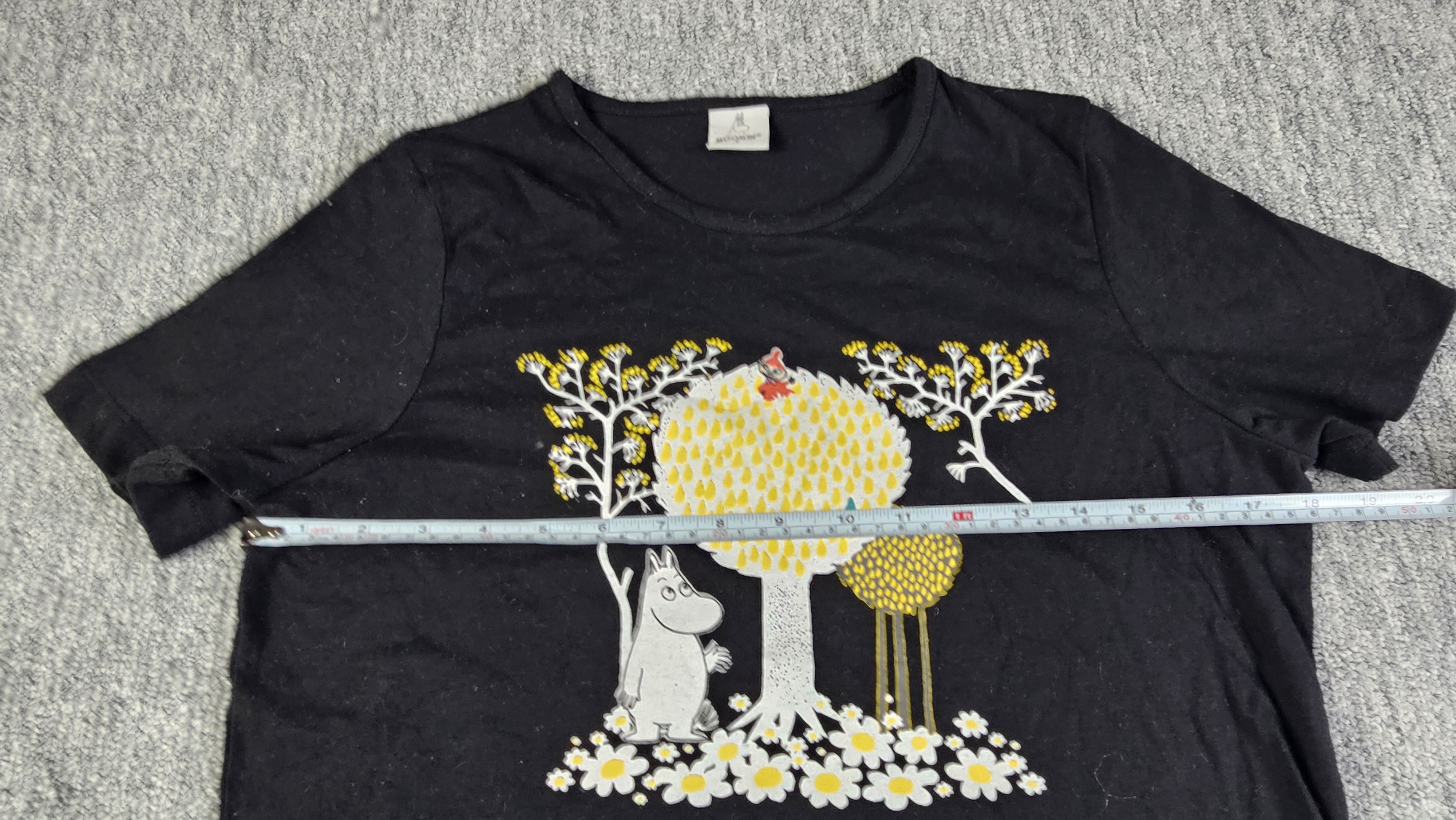 Other Moomin Moomintroll Graphic T-Shirt Black Cotton Crew Neck S Size S / US 4 / IT 40 - 8 Thumbnail
