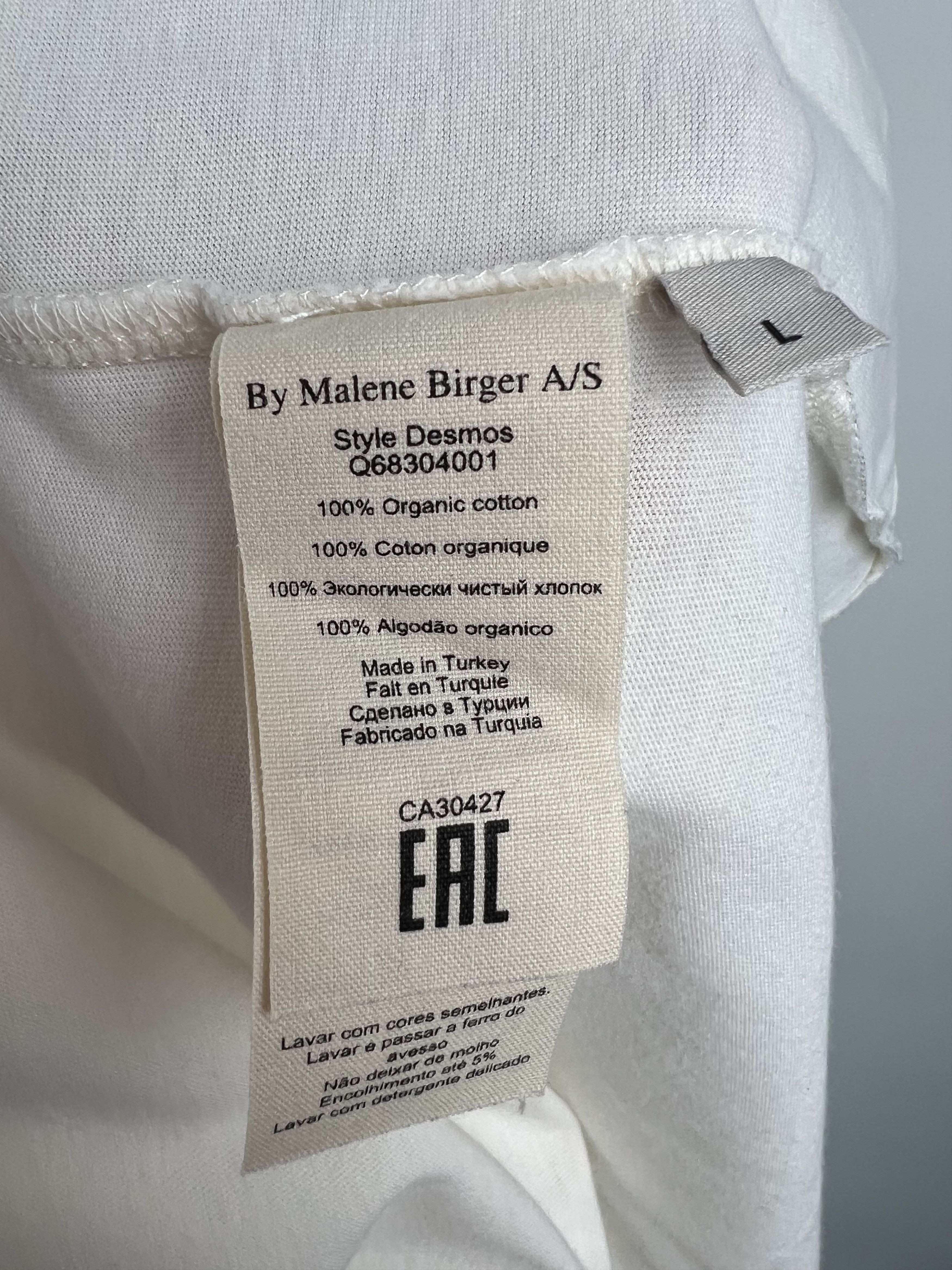 By Malene Birger By Malene Birger Big Logo Short Sleeve T-Shirt Size L Size L / US 10 / IT 46 - 7 Thumbnail
