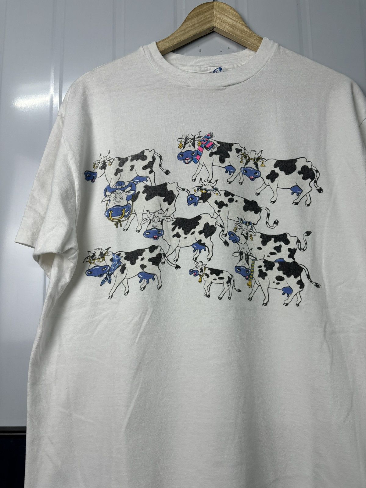 Vintage RARE! Vintage 90’s Museum Of Cows Art Phototee Size US XL / EU 56 / 4 - 4 Thumbnail