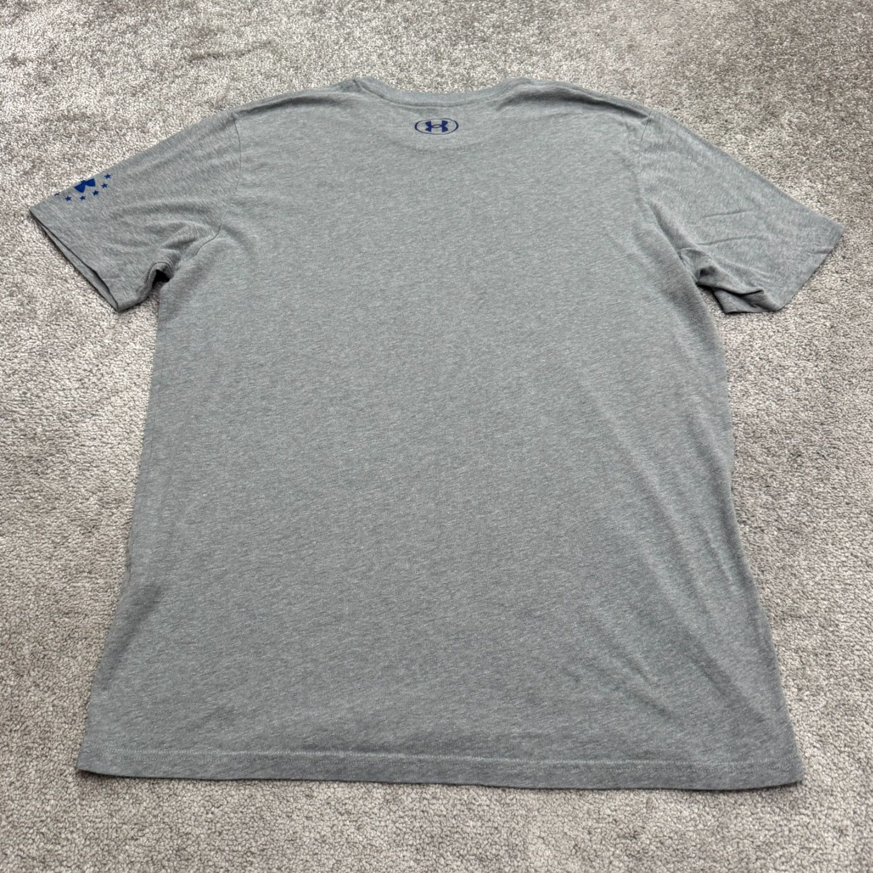 Under Armour Under Armour HeatGear T-Shirt Mens Large Gray USA Tee Size US L / EU 52-54 / 3 - 2 Thumbnail