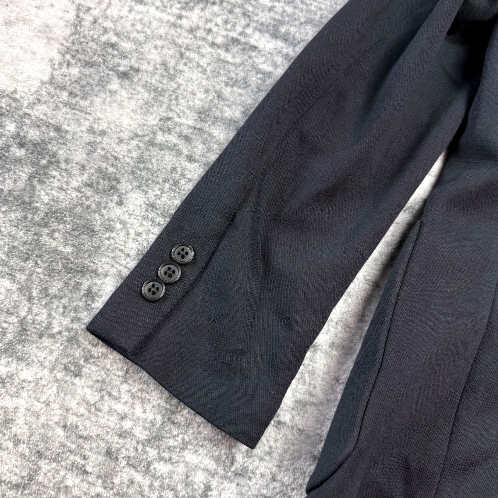 Uniqlo Uniqlo Blazer Shirt Mens Small Navy Cotton Polyester Notch Lapel Two-Button Front 3-Button Sleeve Regular Size 36R - 7 Thumbnail