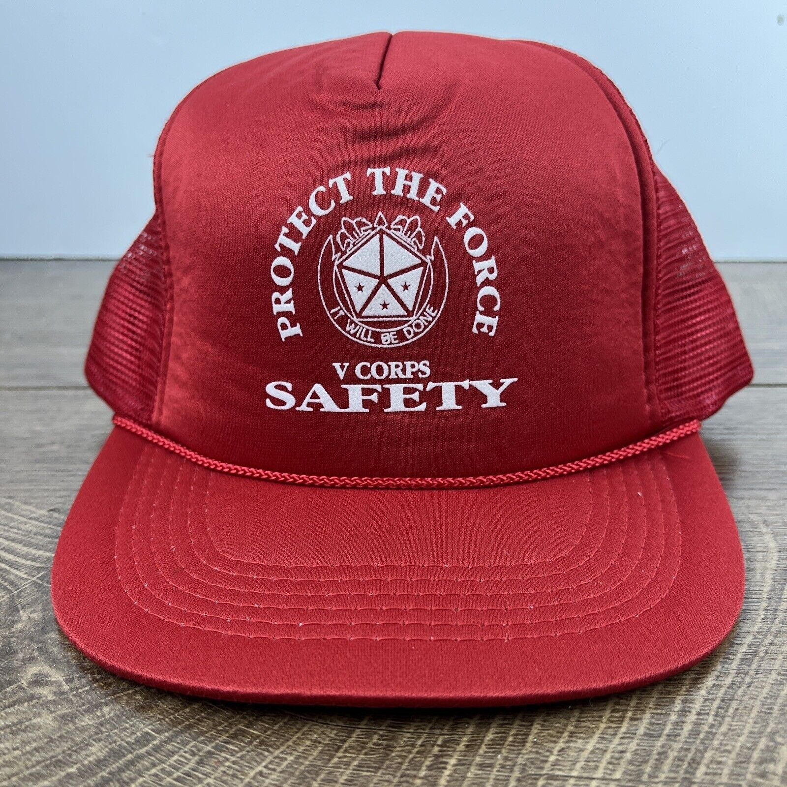 Other Protect the Force Hat Safety Hat Snapback Red Adjustable Hat Size ONE SIZE - 2 Thumbnail