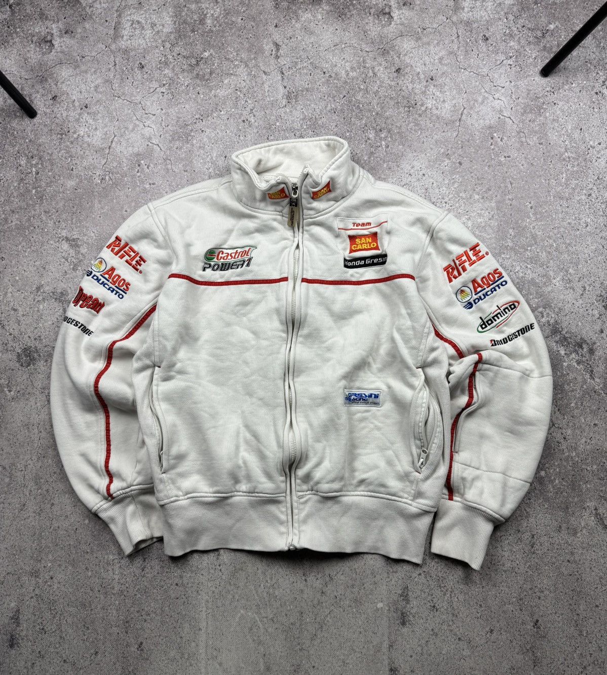 Honda 🔷Vintage Honda Racing Track Zip Jacket 90s Japanesse🔷 Size US S / EU 44-46 / 1 - 1 Thumbnail