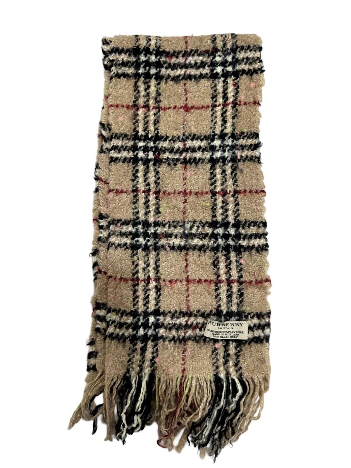 Burberry Burberry Authentic Unisex Scarf 78%Merino 22%Polyester Size ONE SIZE - 5 Thumbnail