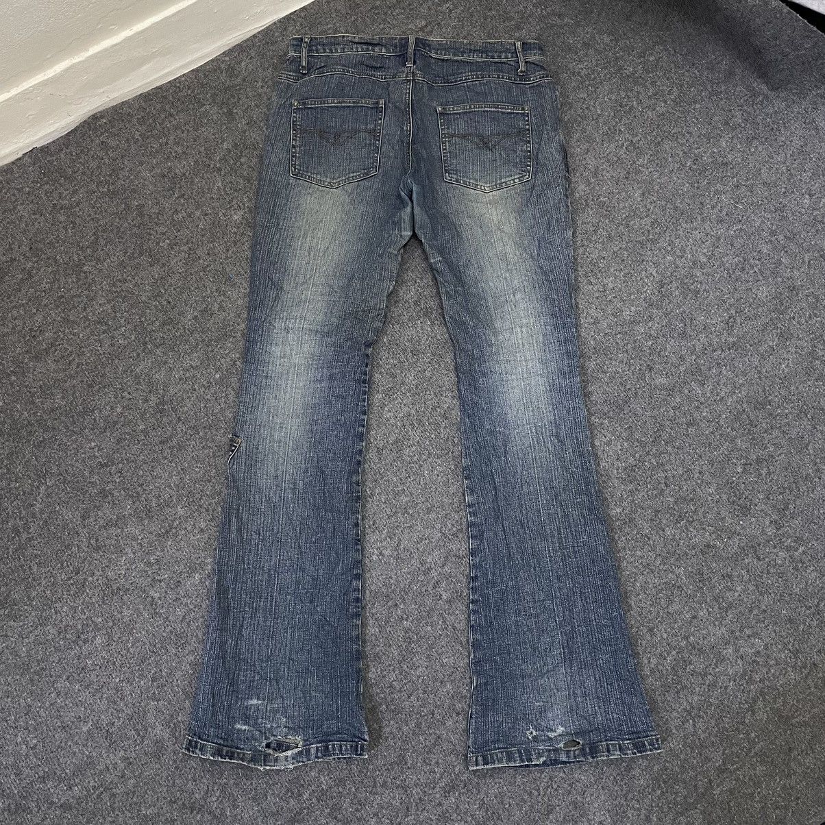 If Six Was Nine × Japanese Brand × Voodoo Tactical Ryu Ryu Bondage Multi Pockets Flare Jeans Size US 31 - 11 Thumbnail