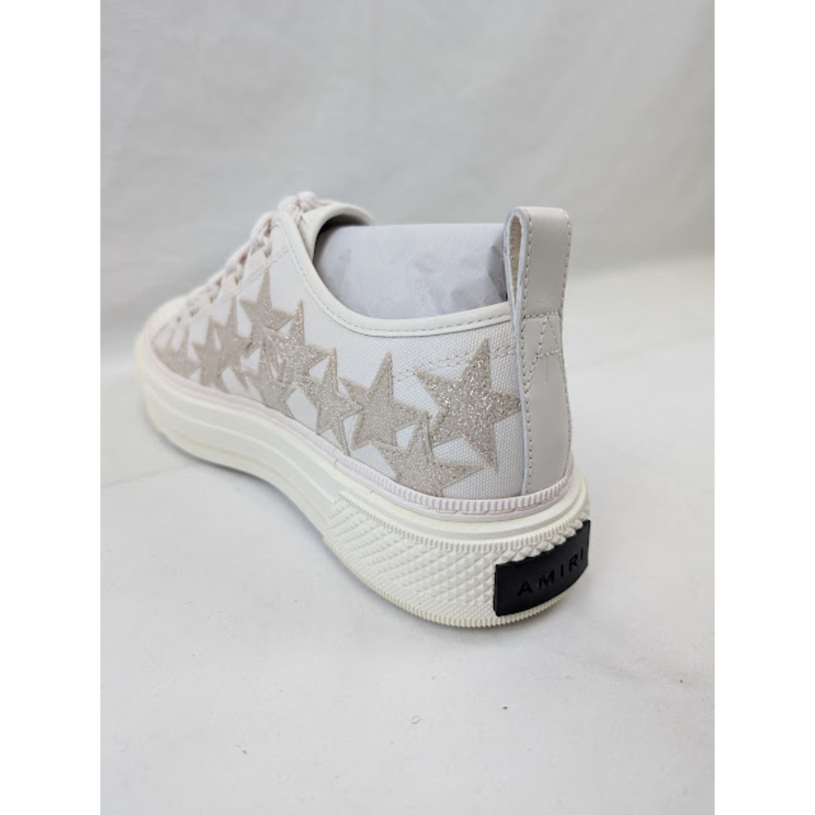 Amiri o1rshd1 Stars Court Low-Top Sneakers in Alabaster Size US 11 / EU 44 - 11 Thumbnail