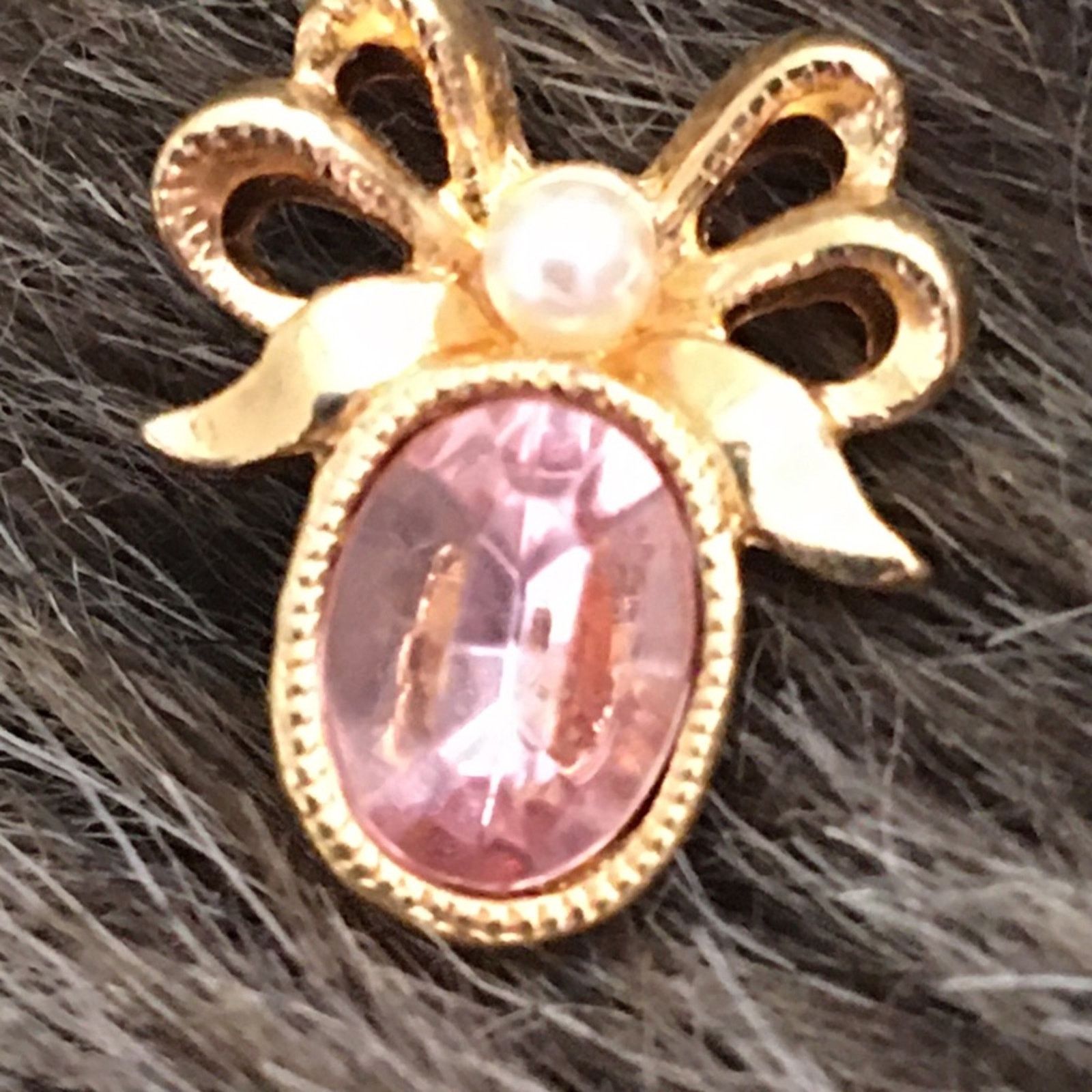 Vintage Vintage Avon pink crystal angel pierced earrings Size ONE SIZE - 2 Thumbnail