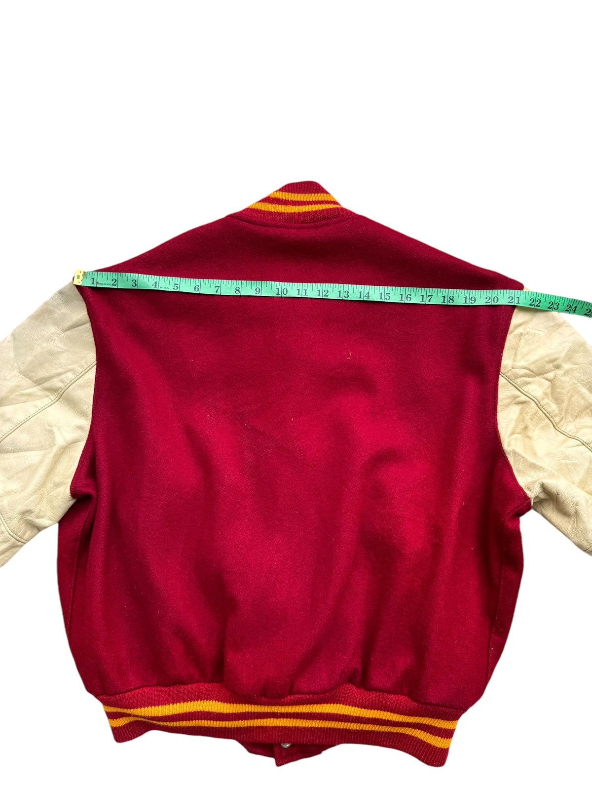 Golden Bear ⚡️⚡️Vintage Golden Bear Varsity Leather Sleeve Jacket Size US XL / EU 56 / 4 - 19 Thumbnail