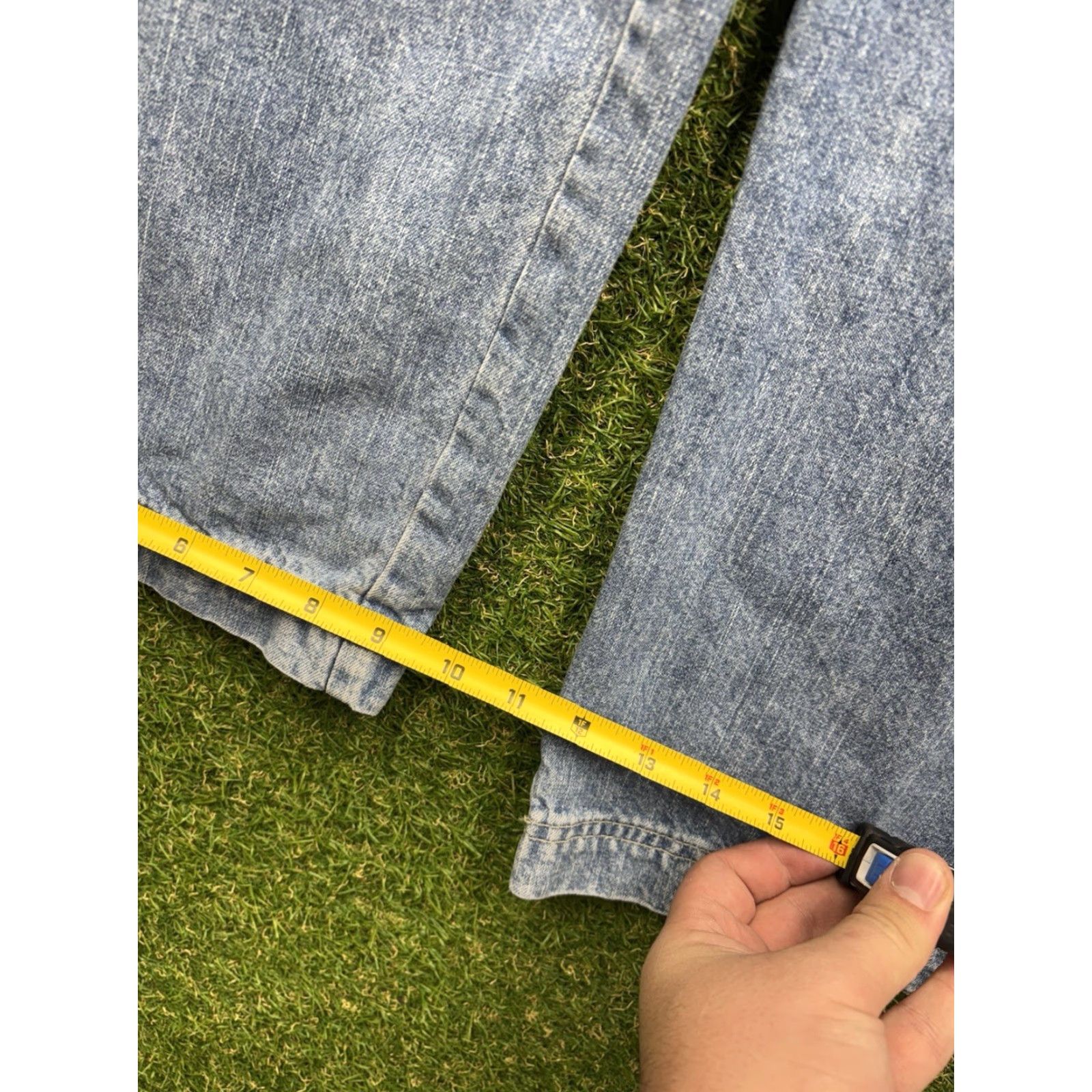 Old Navy VINTAGE Old Navy Jeans Mens 36x30 Carpenter Baggy Wide Utility 00s Light Wash Size US 36 / EU 52 - 7 Thumbnail