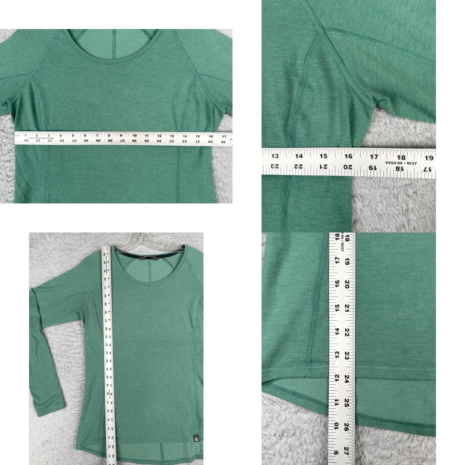 The North Face The North Face Shirt Women M Green Long Sleeve Crew Neck 100% Polyester Size M / US 6-8 / IT 42-44 - 8 Thumbnail