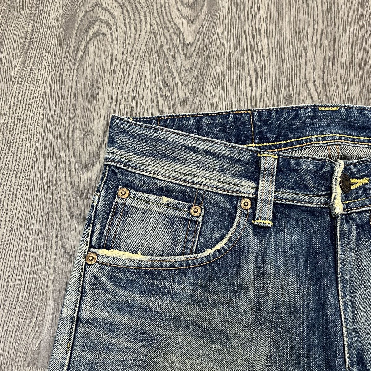 Seditionaries Edwin 511 - Skull Divino Distressed Denim 30x32 Ifsix Lgb Size US 29 - 8 Thumbnail