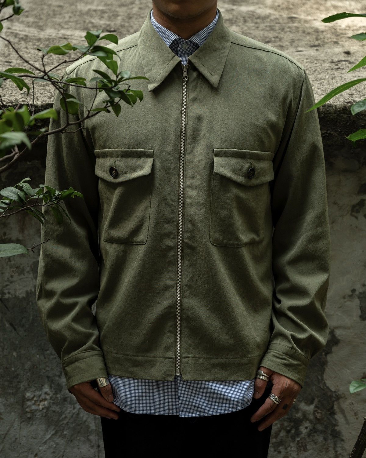 Dries Van Noten Dries Van Noten Fall 1995 military light wool runway jacket Size US M / EU 48-50 / 2 - 1 Thumbnail