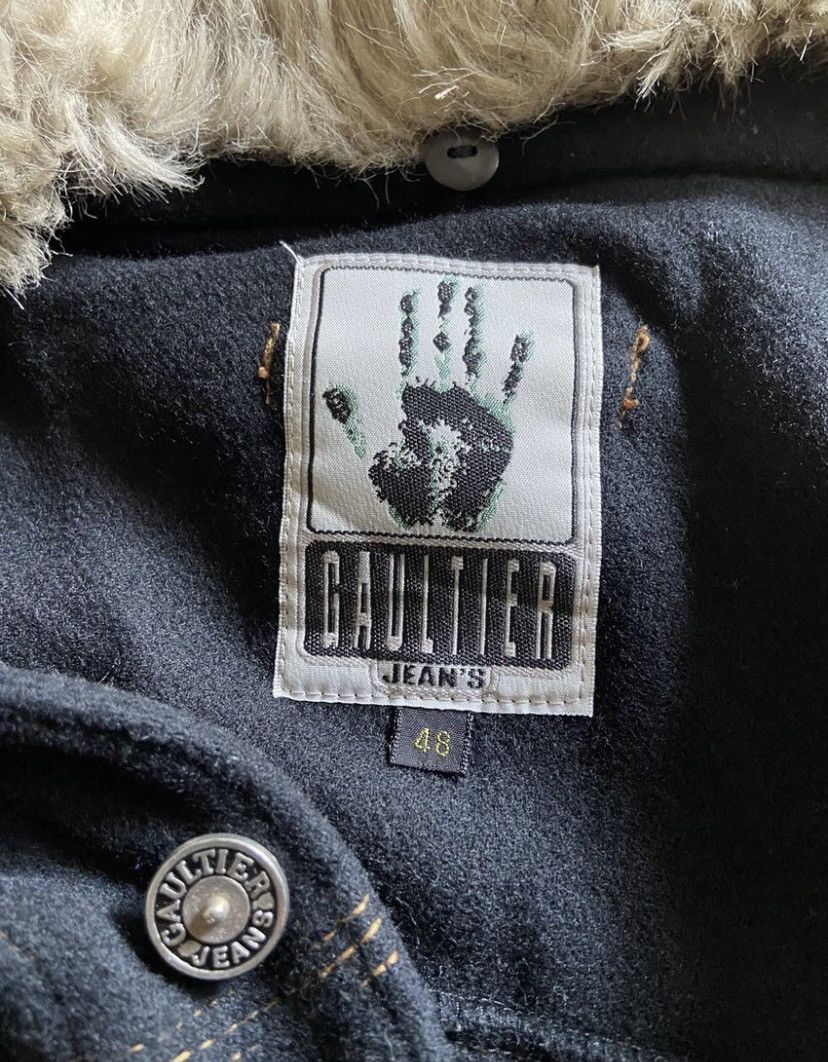 Jean Paul Gaultier Jean Paul gaultier Faux Fur Collar Long Coat Wool Overall Size US L / EU 52-54 / 3 - 3 Thumbnail