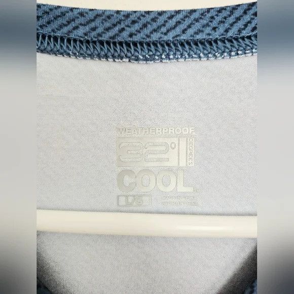Weatherproof 32 Degrees Cool Striped Round Neck Short Slv Tee Summer Size US L / EU 52-54 / 3 - 4 Thumbnail