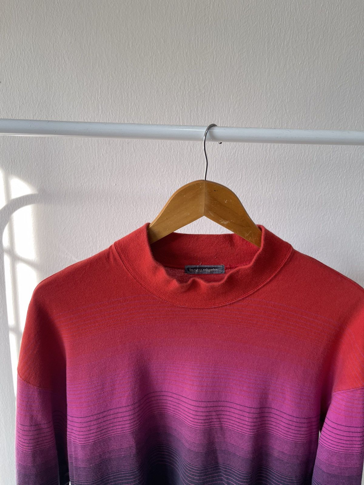 Grailed × Issey Miyake 80s Issey Miyake Multicolor Highneck Long Sleeve Size US L / EU 52-54 / 3 - 2 Thumbnail