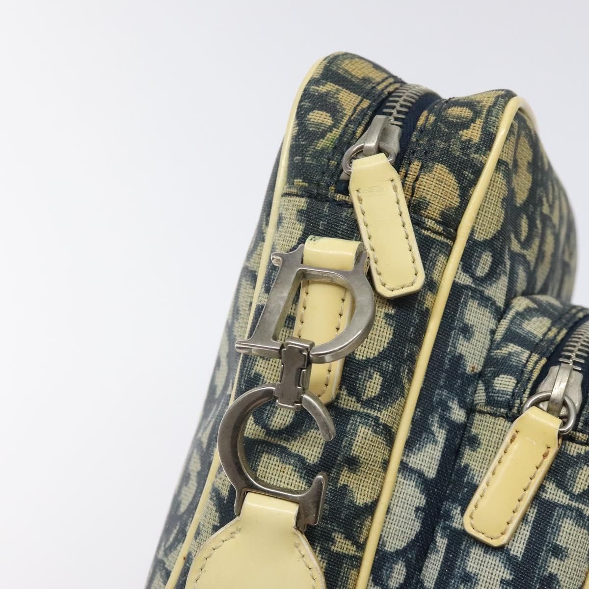 Dior DIOR Trotter Canvas Shoulder Bag Navy Gold Size ONE SIZE - 14 Thumbnail