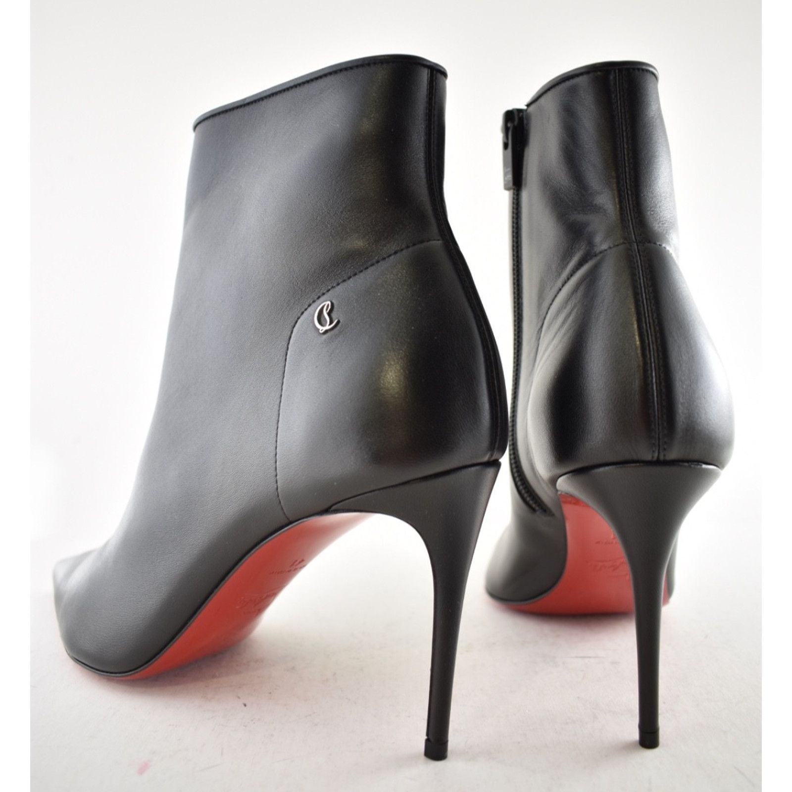 Christian Louboutin Christian Louboutin Sporty Kate Booty 85 Black Leather CL Size US 11 / IT 41 - 15 Thumbnail