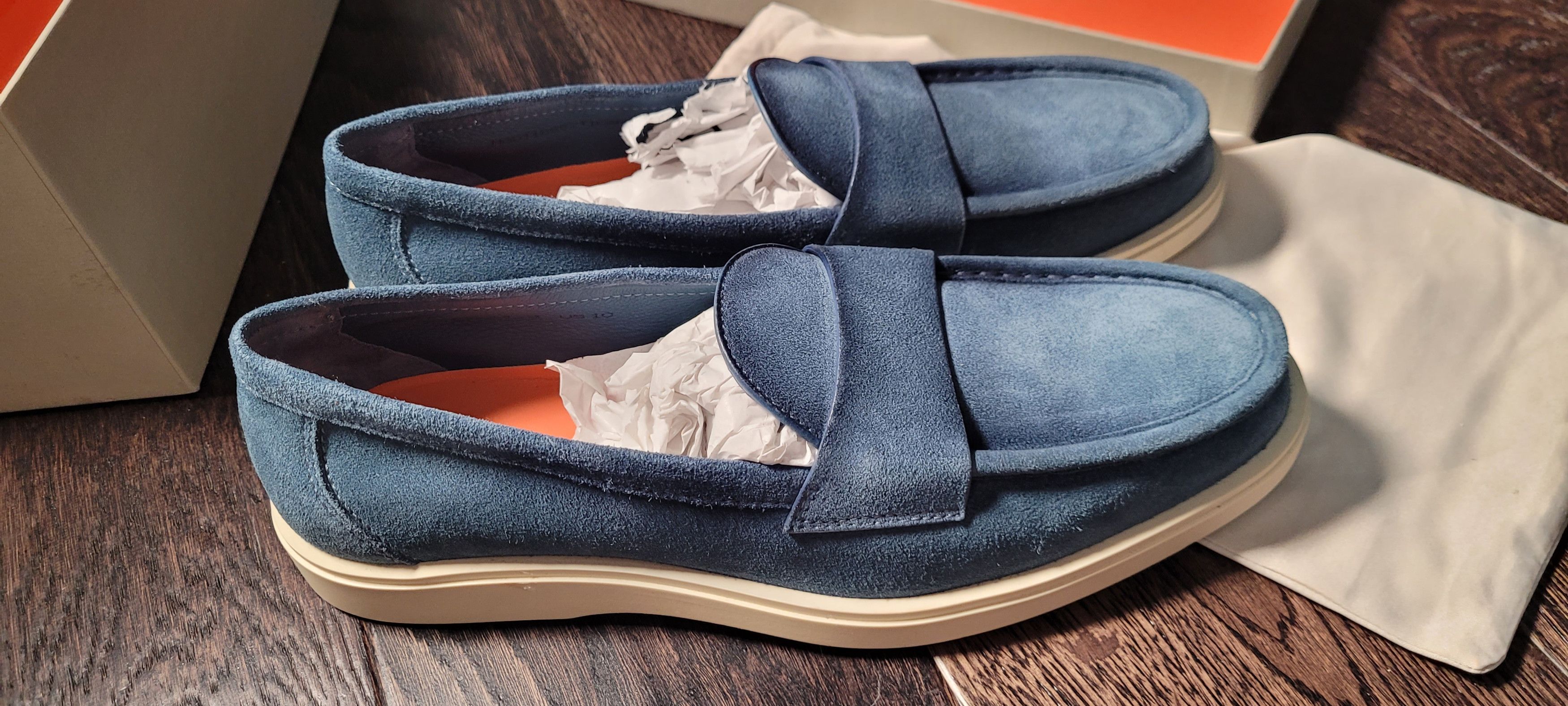 Santoni Santoni blue suede sneakers NWT size 10 us/9uk Size US 10 / EU 43 - 5 Thumbnail