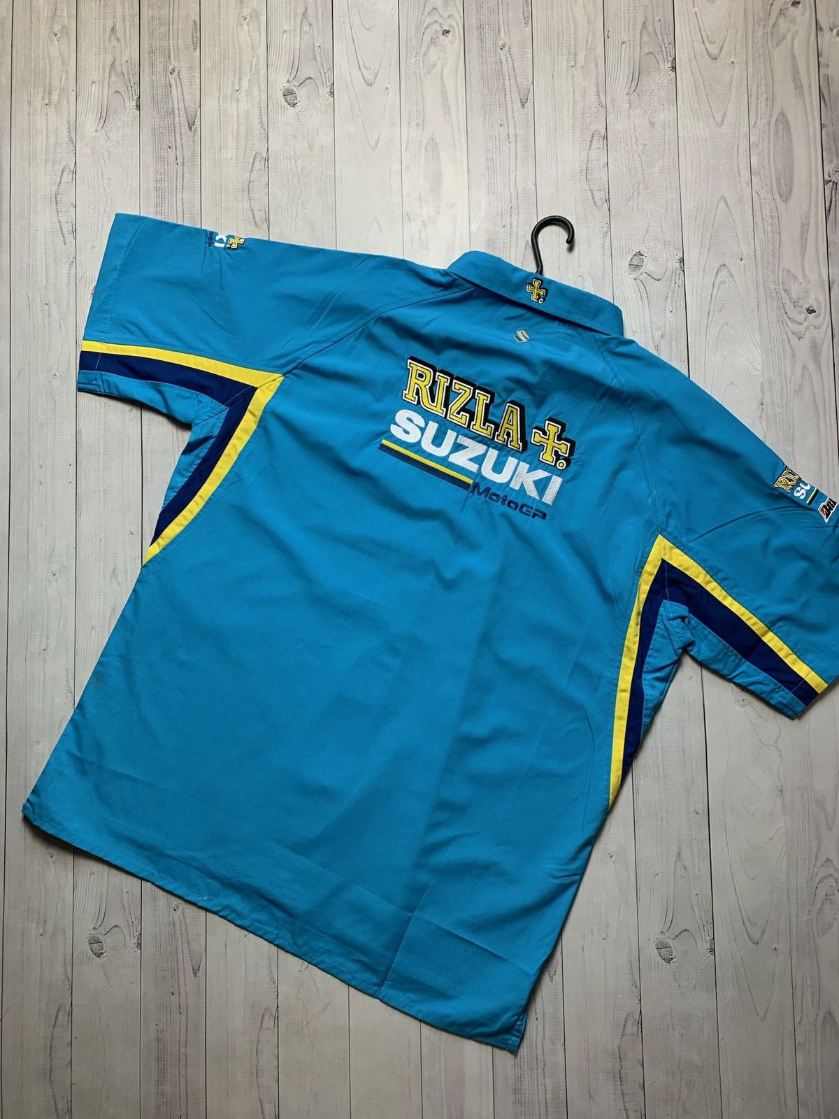 Vintage Vintage Racing Renault Suzuki shirt size XXXL rare blue Size US XXL / EU 58 / 5 - 2 Thumbnail