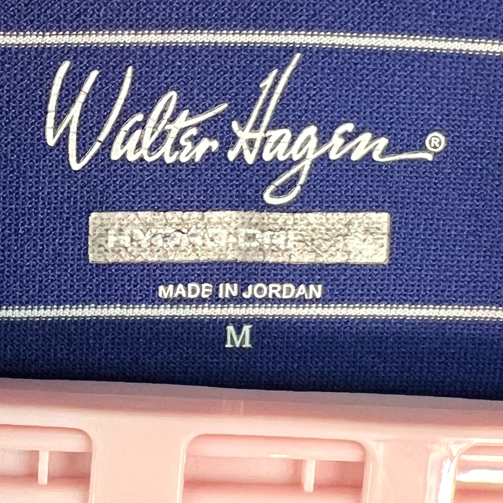 Vintage Walter Hagen Polo Shirt Striped Blue Polo M Mens Shirt Short Sleeve Pullover Collared Casual Classic Knit Polyester 100% Buttonless? Size US M / EU 48-50 / 2 - 5 Thumbnail