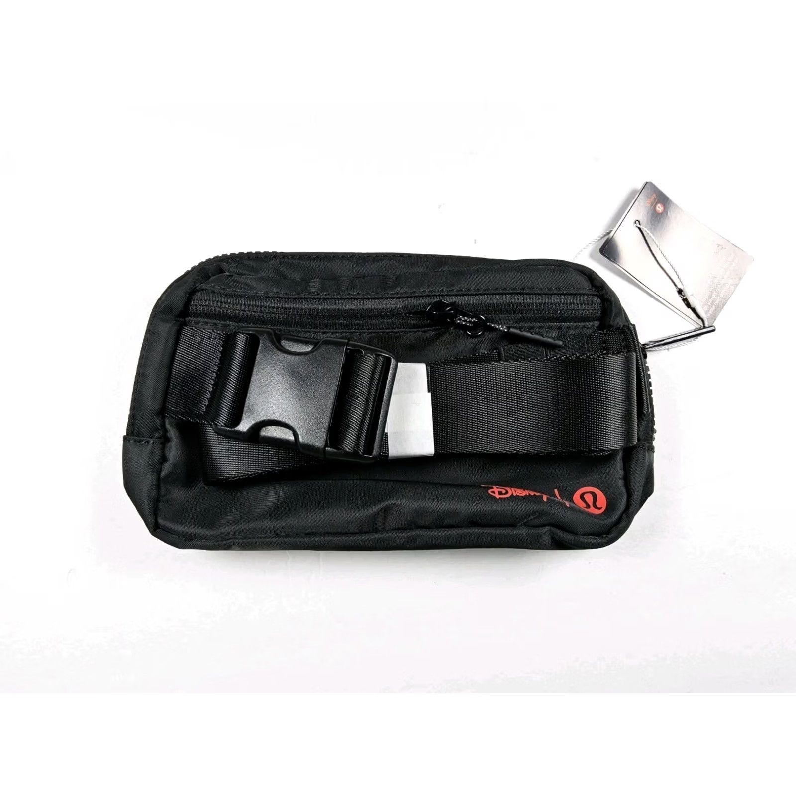 Lululemon Lululemon Disney Everywhere Belt Bag Mickey Mouse Crossbody Unisex Adults Small Black Nylon Limited Edition Adjustable Strap Size ONE SIZE - 3 Thumbnail