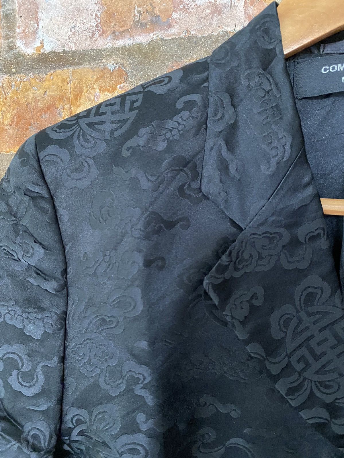Comme des Garcons SS1991 SILK CDG NOIR chinese manuscript hologram symbol Size M / US 6-8 / IT 42-44 - 7 Thumbnail