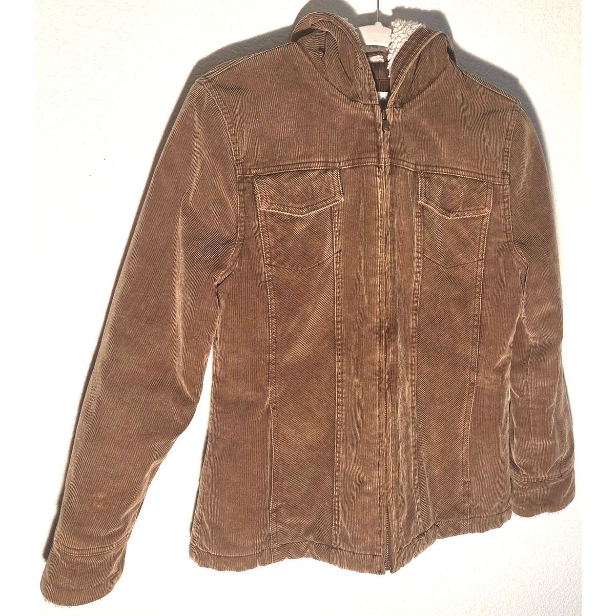 Sonoma Sonoma Lifestyle Brown Corduroy Fur Lined Women's Jacket Size S / US 4 / IT 40 - 2 Thumbnail