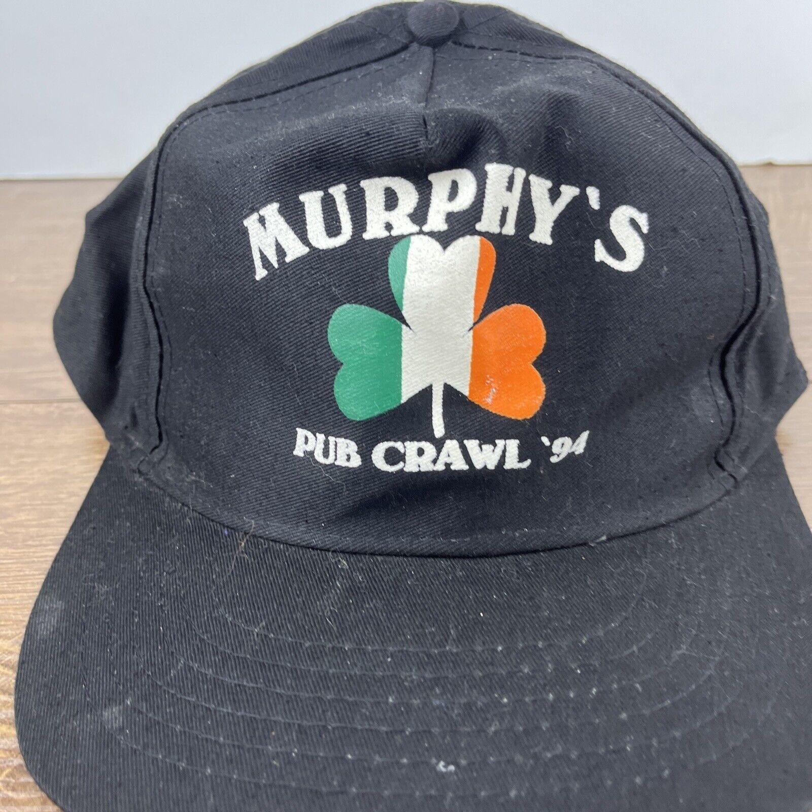 Other Murphys Hat Murphys Pub Crawl 1994 Black Hat Snapback Adjust Size ONE SIZE - 7 Thumbnail