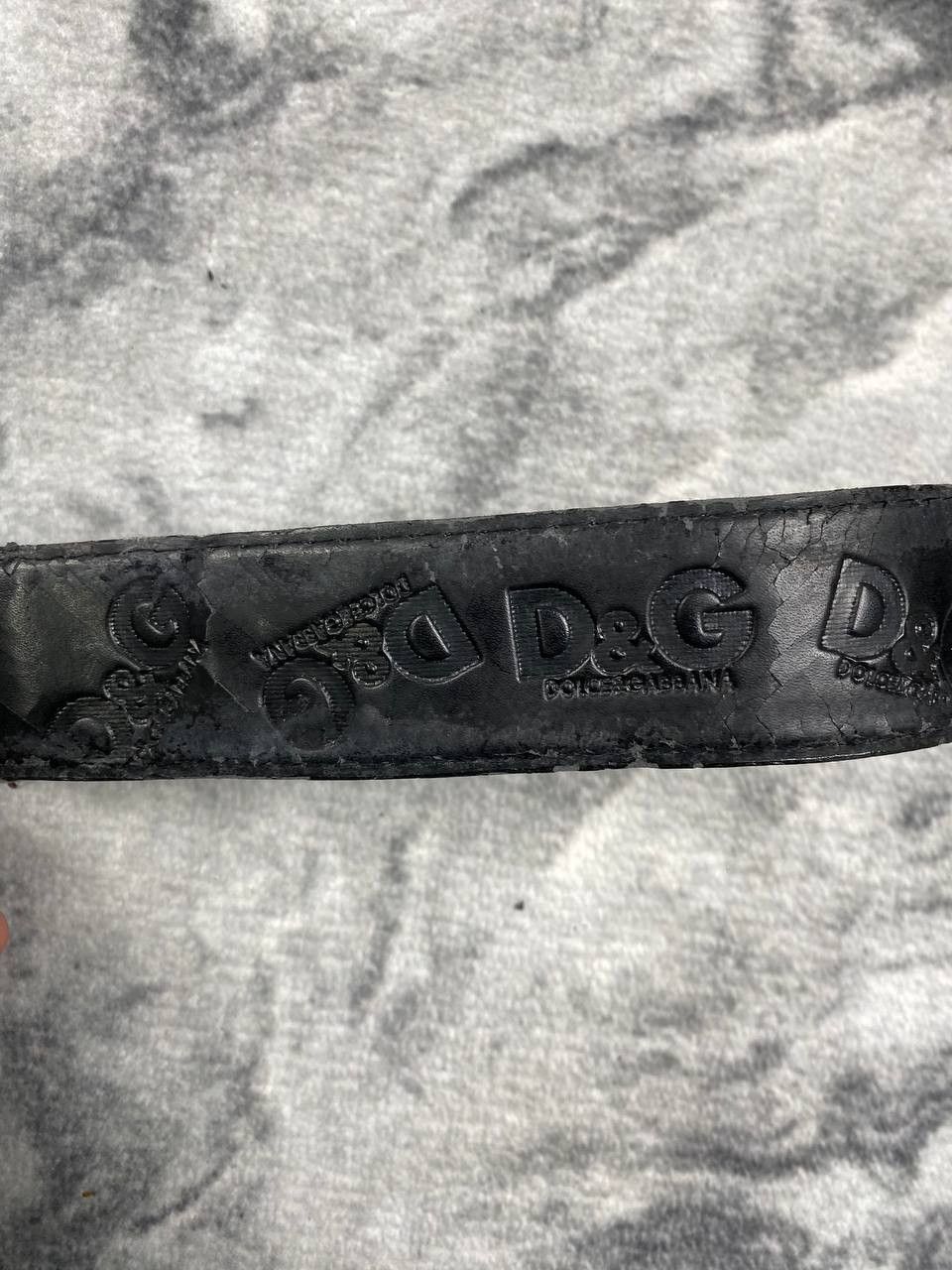 Dolce & Gabbana Vintage Dolce Gabbana Leather Belt Monogram Big Logo Size ONE SIZE - 7 Thumbnail